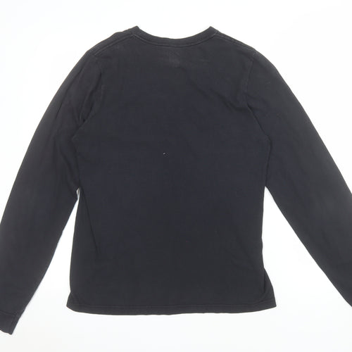 Reebok Men's Black Long Sleeve Sharks Hockey T-Shirt Size S