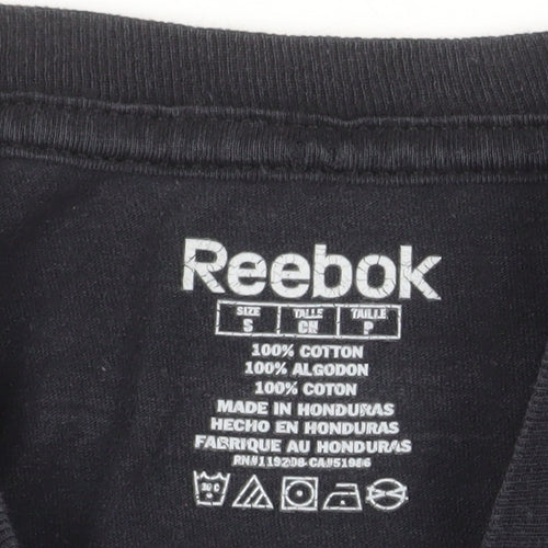 Reebok Men's Black Long Sleeve Sharks Hockey T-Shirt Size S