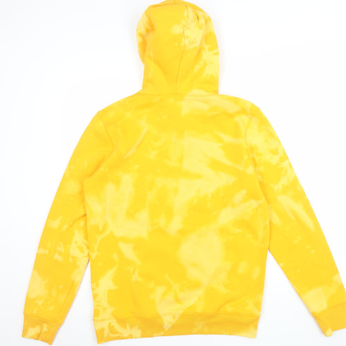 H&M Divided Men’s Yellow Tie-Dye Pullover Hoodie Size S