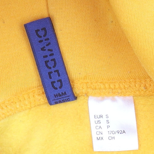 H&M Divided Men’s Yellow Tie-Dye Pullover Hoodie Size S