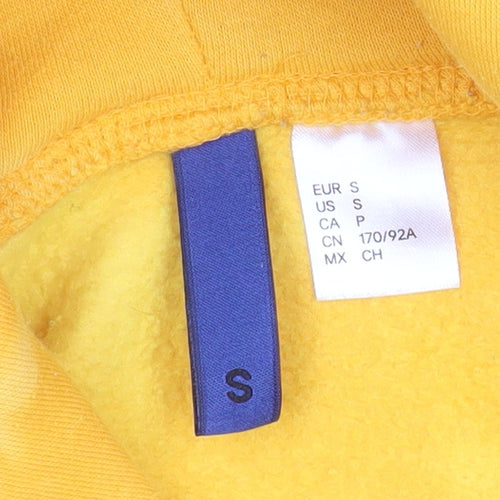 H&M Divided Men’s Yellow Tie-Dye Pullover Hoodie Size S