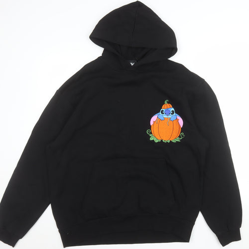Disney ASOS Men’s Black Stitch Halloween Pullover Hoodie Size L