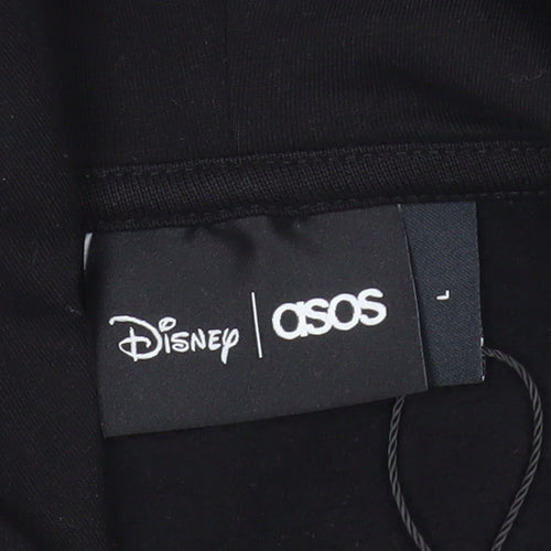 Disney ASOS Men’s Black Stitch Halloween Pullover Hoodie Size L