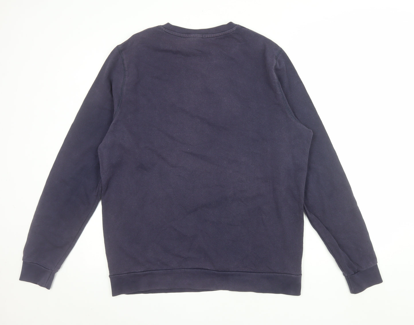 H&M Men Blue Disney Cartoon Graphic Print XL Pullover Sweatshirt