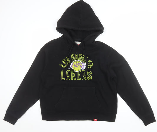 Sportiqe Men's Black Los Angeles Lakers Pullover Hoodie M