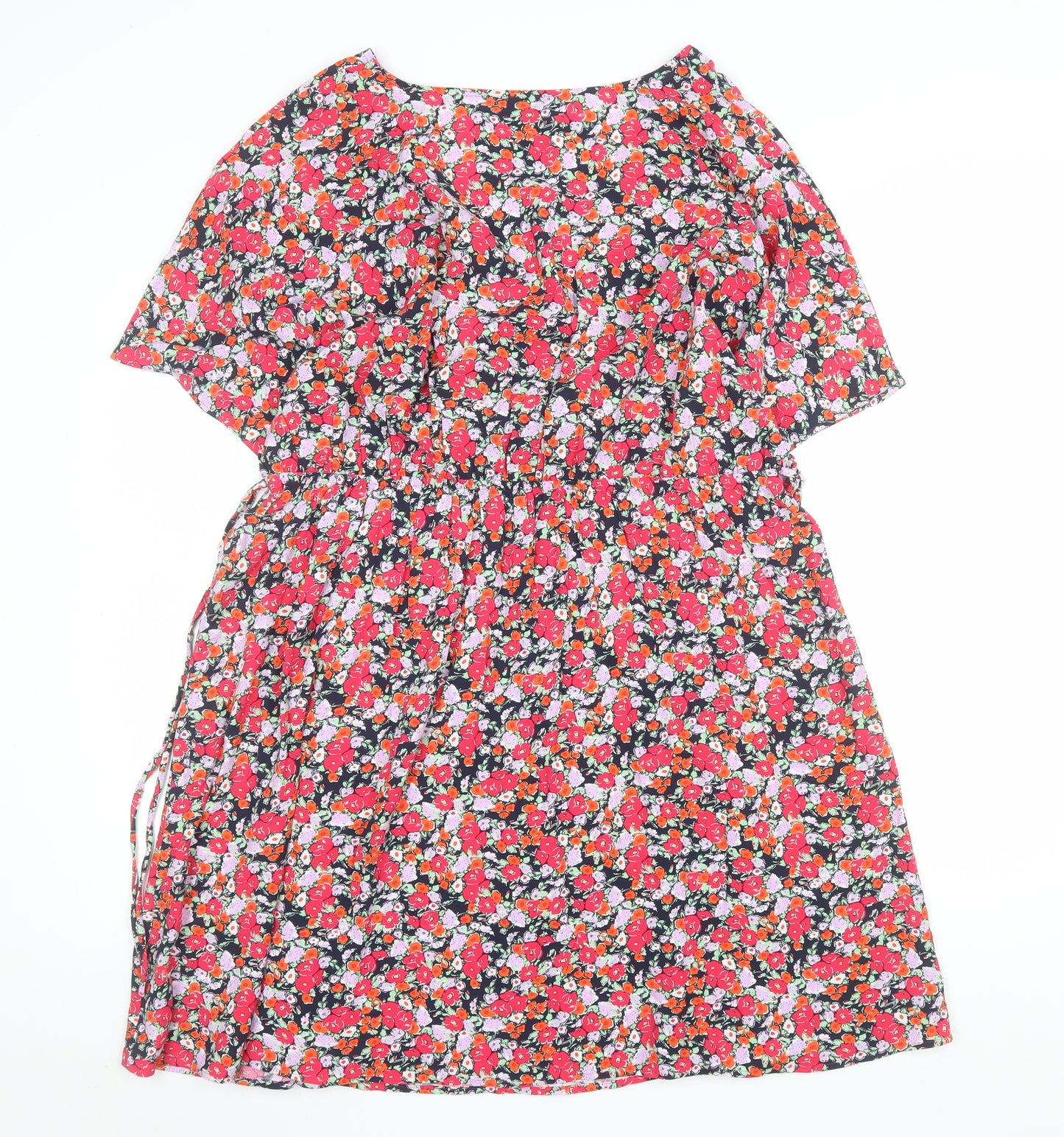 Marks and Spencer Womens Multicoloured Floral Size 20 Wrap Dress