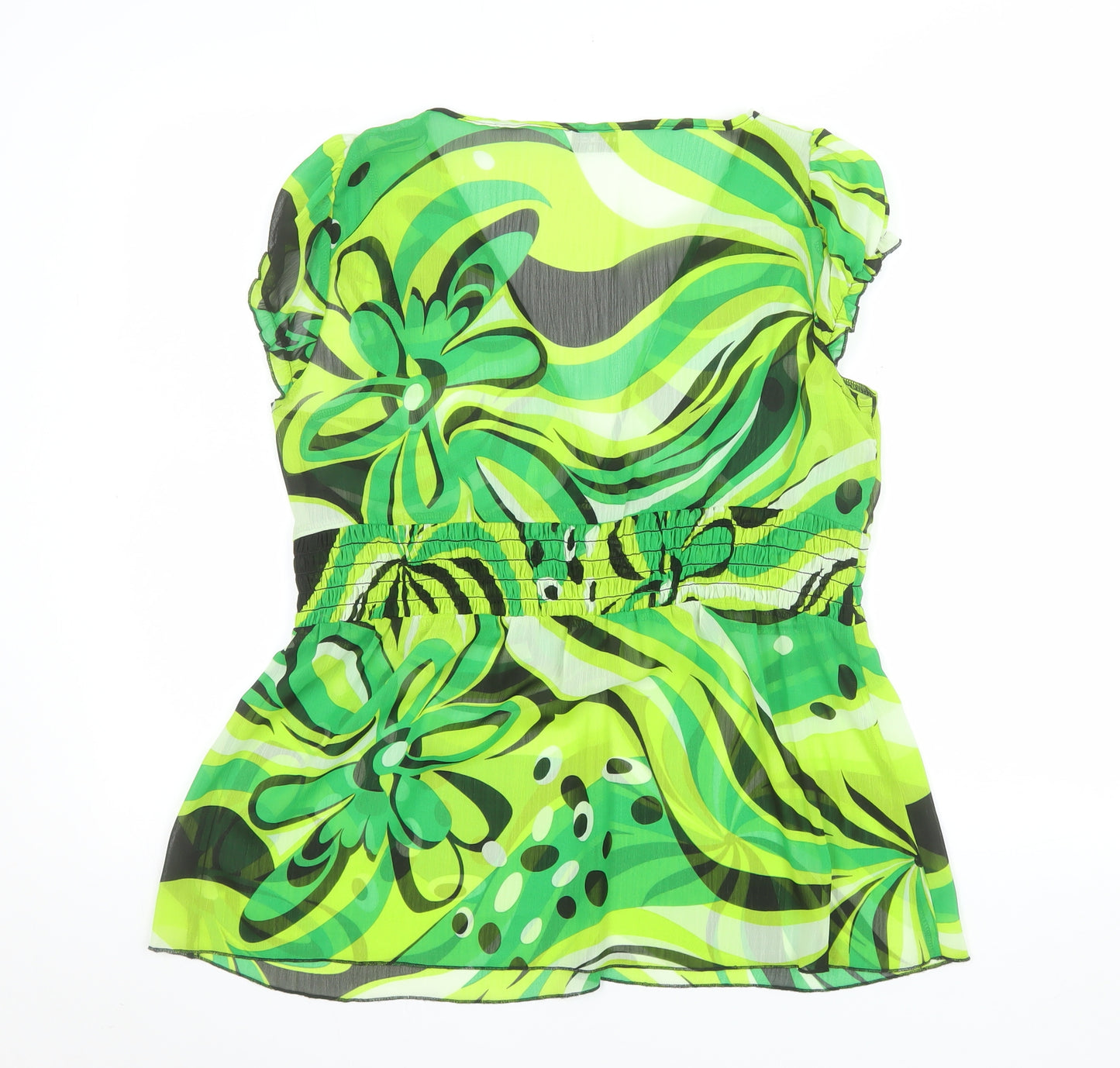 Select Women’s Green Multicoloured Tunic Blouse Size 16