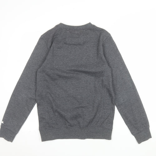 FCT07 Guys Crew Mens Grey XS Pullover Sweatshirt Graphic Print