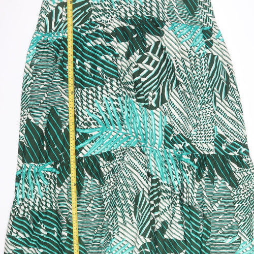 Marks and Spencer Women's Multicoloured Size 18 Tropical Slip Midi Dress