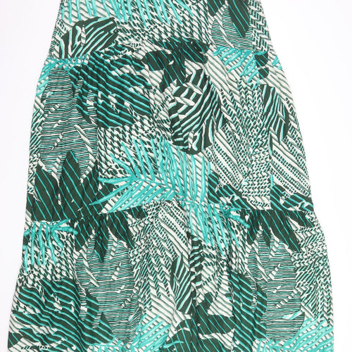 Marks and Spencer Women's Multicoloured Size 18 Tropical Slip Midi Dress