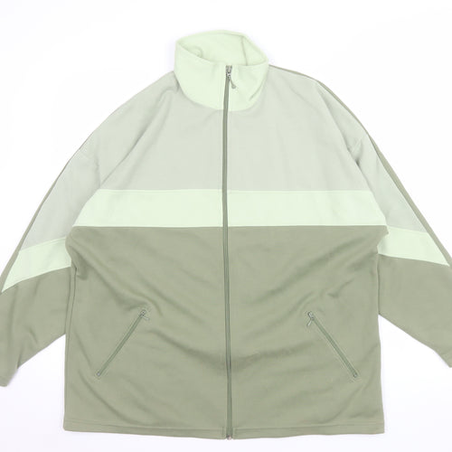 Fabrizio Men's Green Full Zip Sweatshirt S Lightweight
