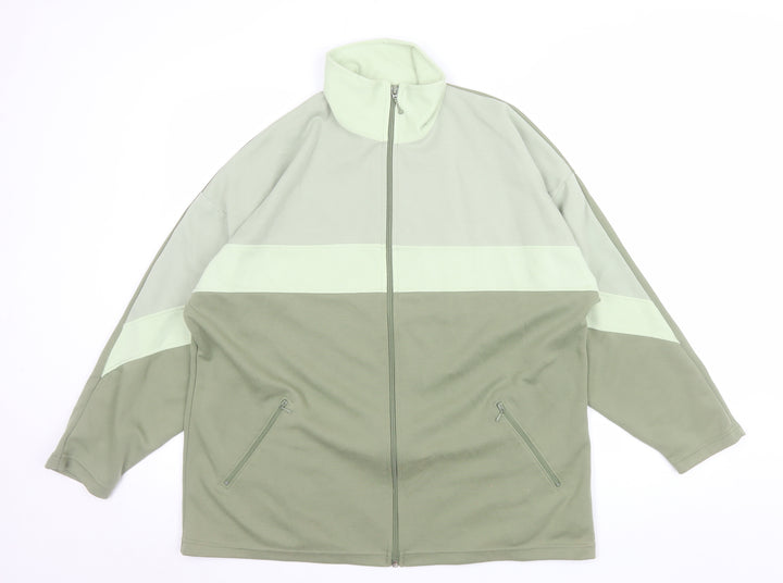 Fabrizio Men's Green Full Zip Sweatshirt S Lightweight