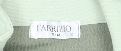 Fabrizio Men's Green Full Zip Sweatshirt S Lightweight
