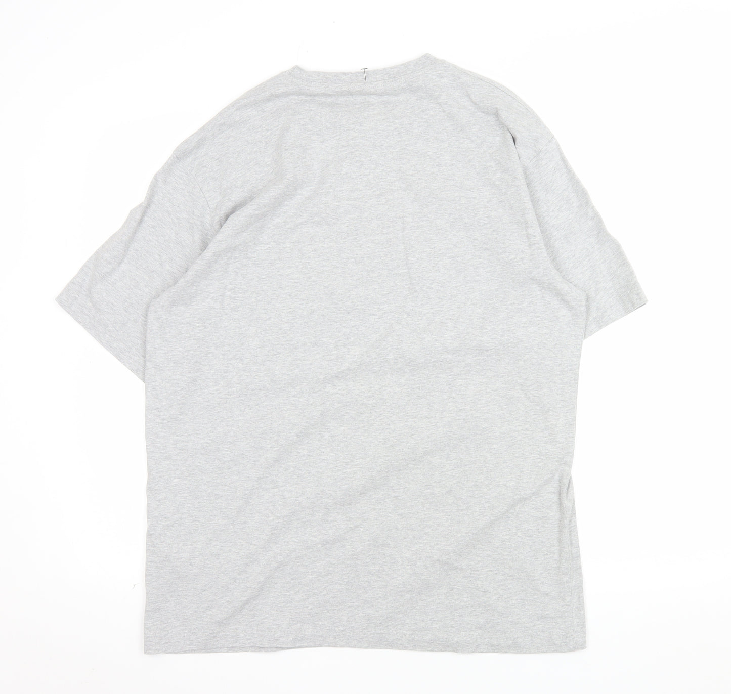 Pull & Bear Men's Grey Los Angeles Graphic Cotton T-Shirt L