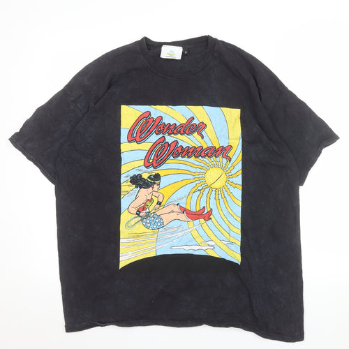 DC Wonder Woman Black Graphic Mens XL T-Shirt