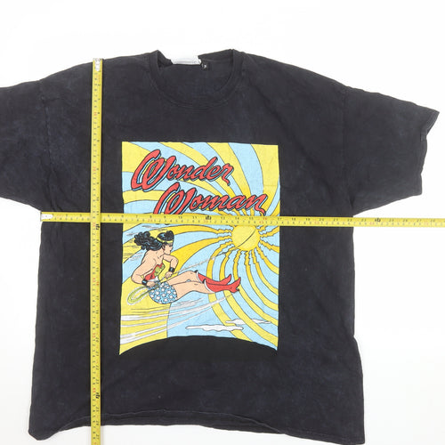 DC Wonder Woman Black Graphic Mens XL T-Shirt