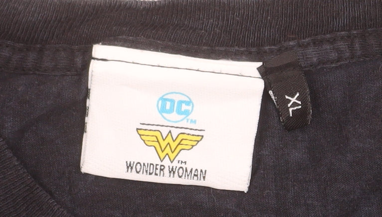 DC Wonder Woman Black Graphic Mens XL T-Shirt