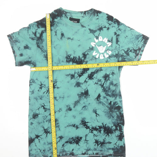 After Hours Fun Men's Green Tie Dye Aloha Vibes T-Shirt Size S