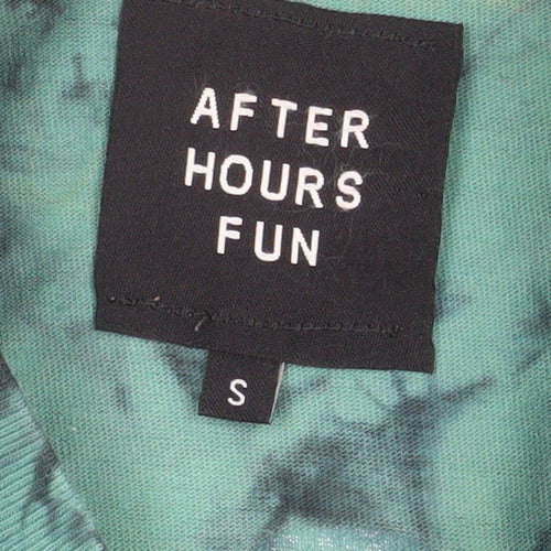 After Hours Fun Men's Green Tie Dye Aloha Vibes T-Shirt Size S
