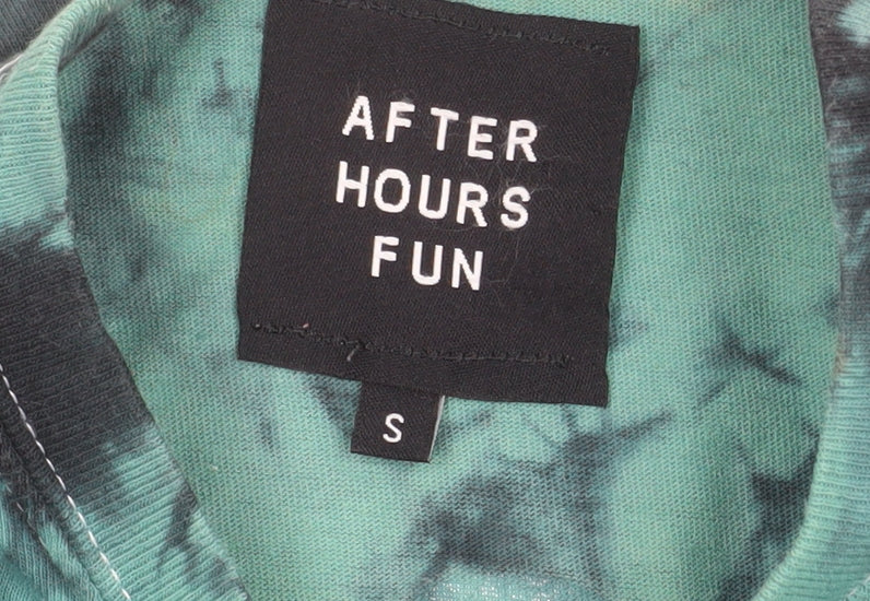 After Hours Fun Men's Green Tie Dye Aloha Vibes T-Shirt Size S
