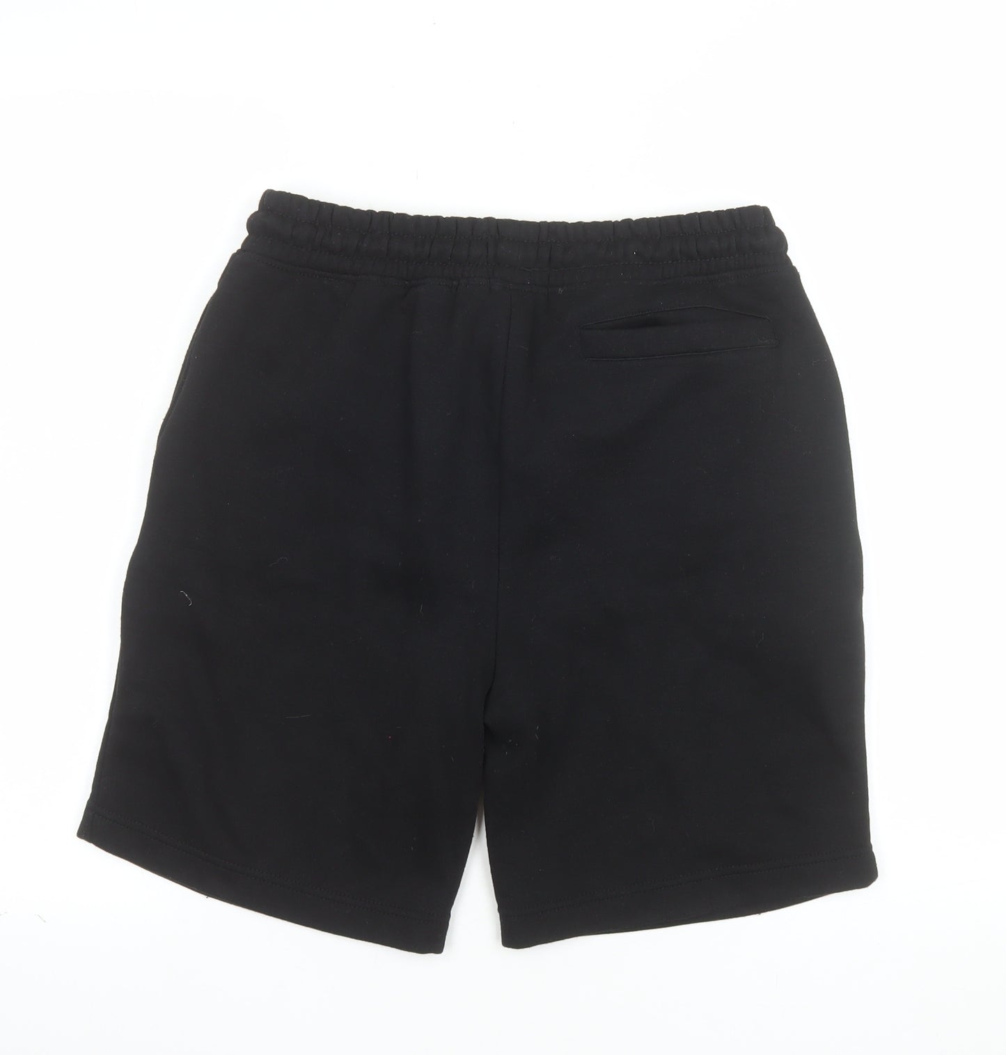 Brave Soul Men's Black Small Sweat Shorts Elastic Waist Casual