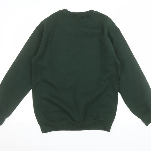 The Creator Store Men's Green Graphic Print Sweatshirt Size S Regular Fit