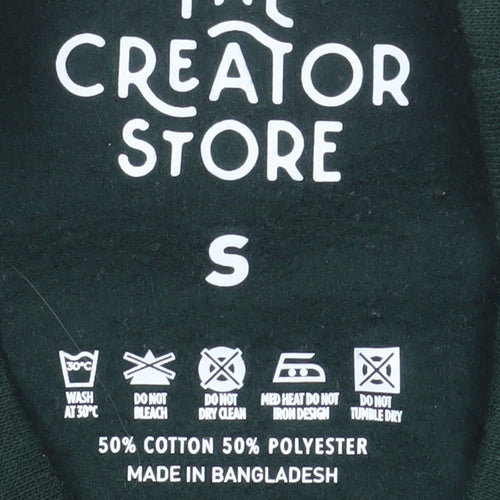 The Creator Store Men's Green Graphic Print Sweatshirt Size S Regular Fit