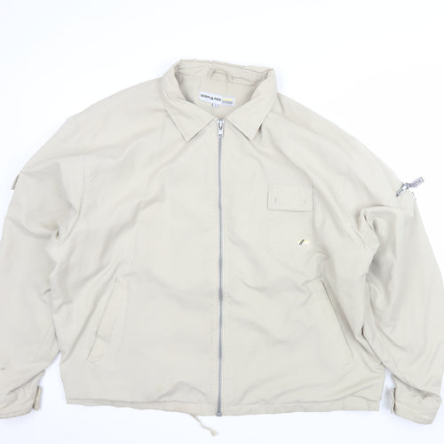 Scott & Fox Men's Beige Full Zip Polyester Jacket L