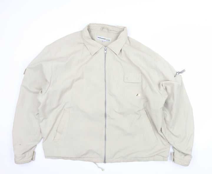 Scott & Fox Men's Beige Full Zip Polyester Jacket L