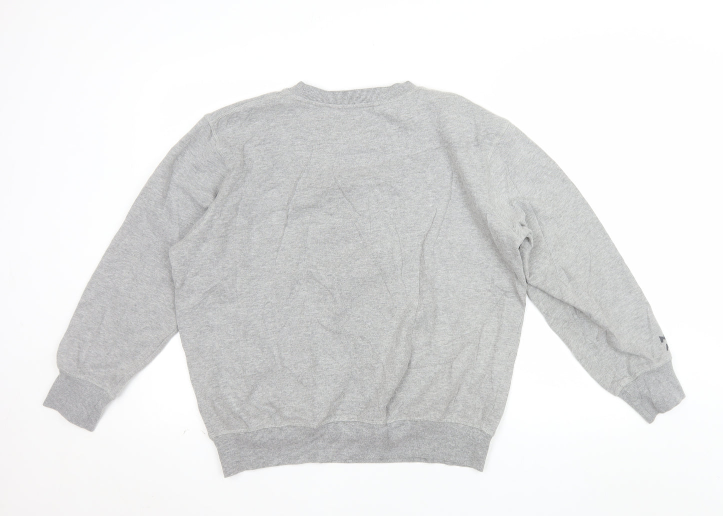 GU Men's Grey Mickey Mouse Graphic Pullover Sweatshirt Size L