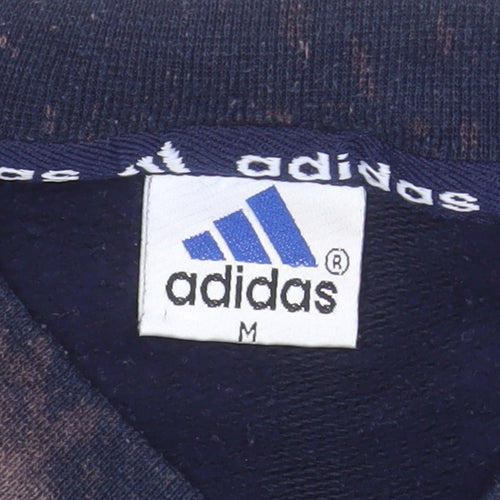Adidas Men's Multicoloured V-Neck Retro Pullover Sweatshirt M