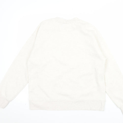 Disney Women Beige Winnie The Pooh Sweatshirt Size 8 Regular Fit