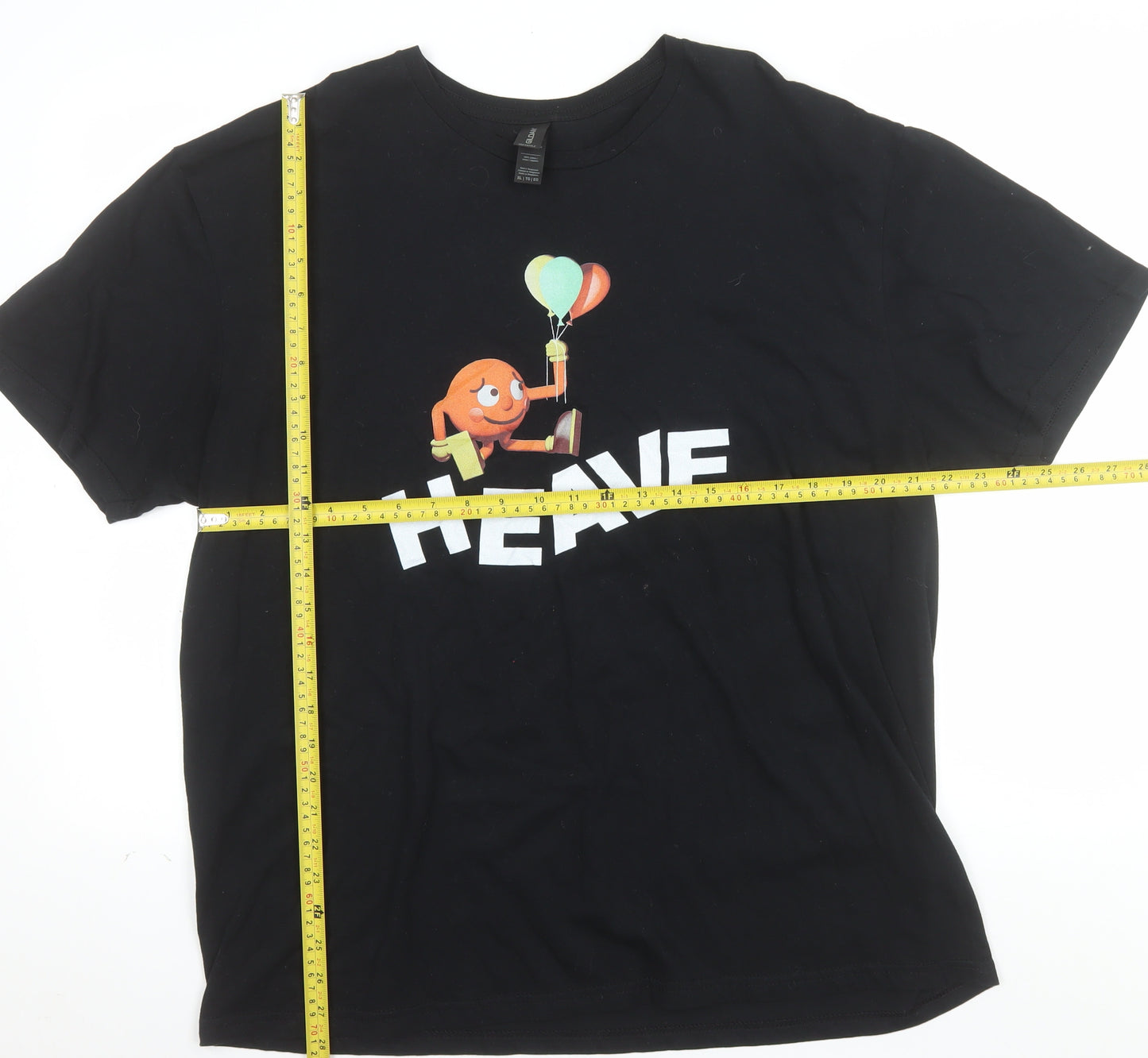 Gildan Men's Black XL Funny Graphic Print Cotton T-Shirt