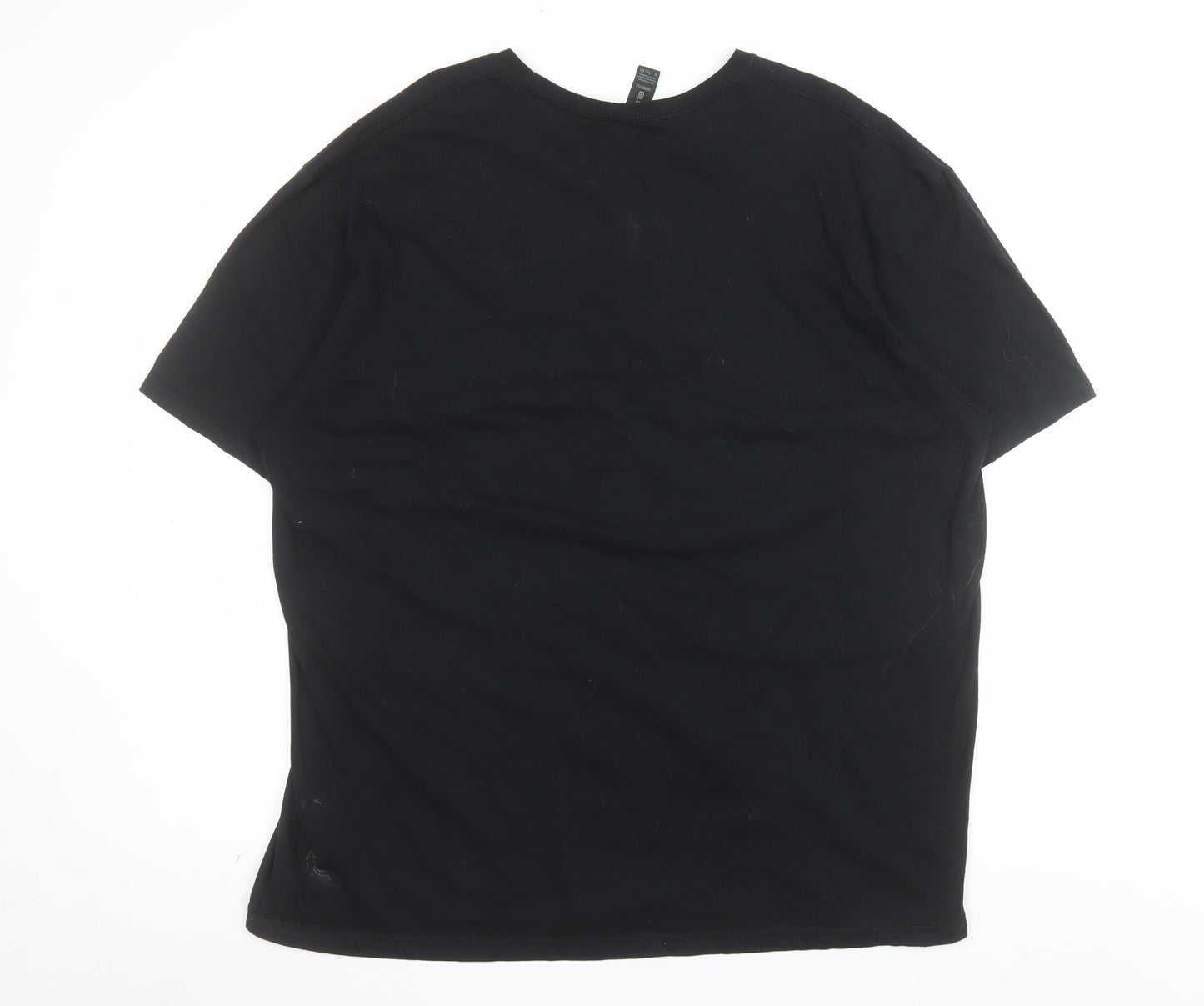 Gildan Men's Black XL Funny Graphic Print Cotton T-Shirt
