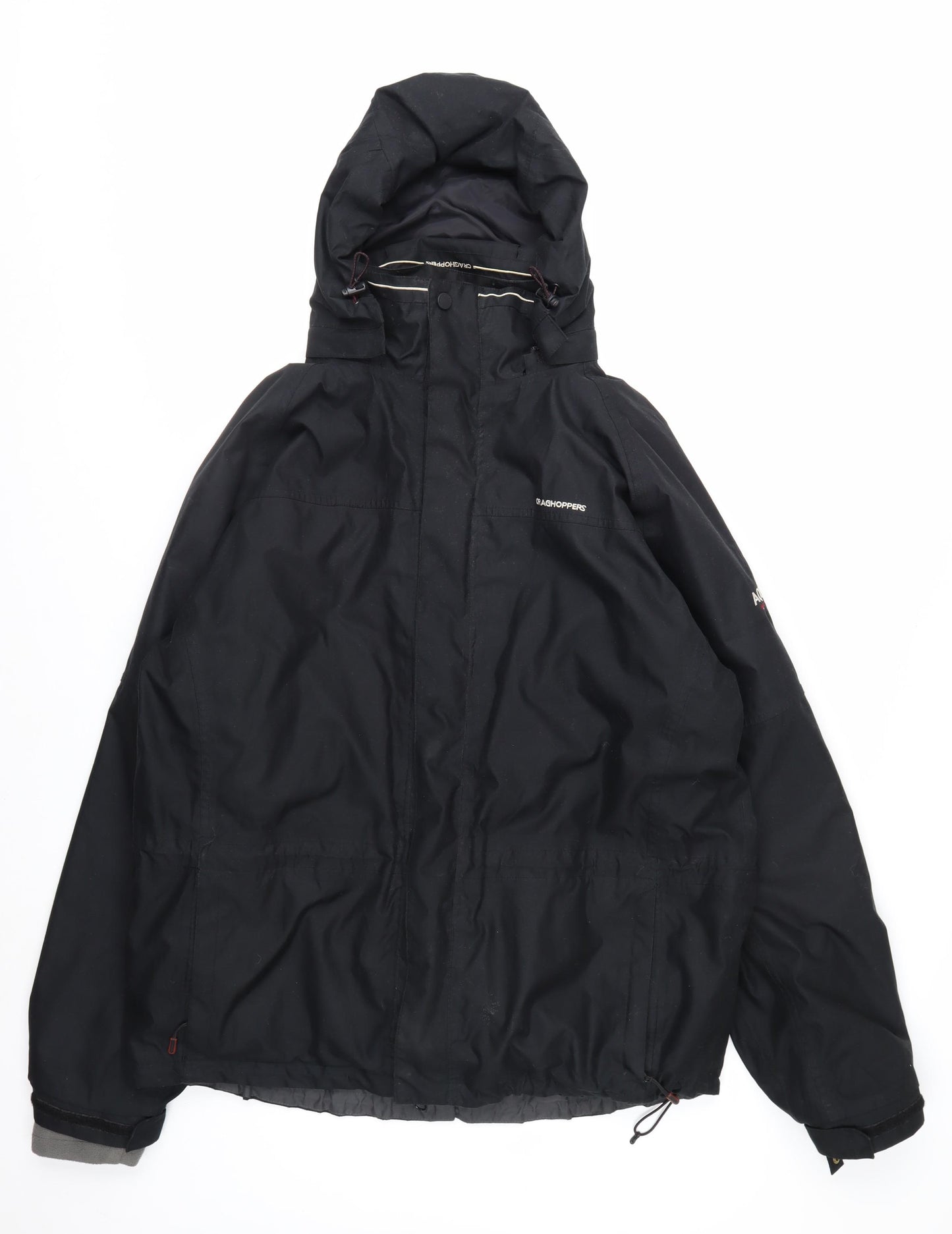 Craghoppers Men's Black Waterproof Hooded Rain Jacket L