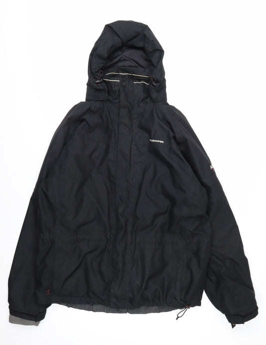 Craghoppers Men's Black Waterproof Hooded Rain Jacket L