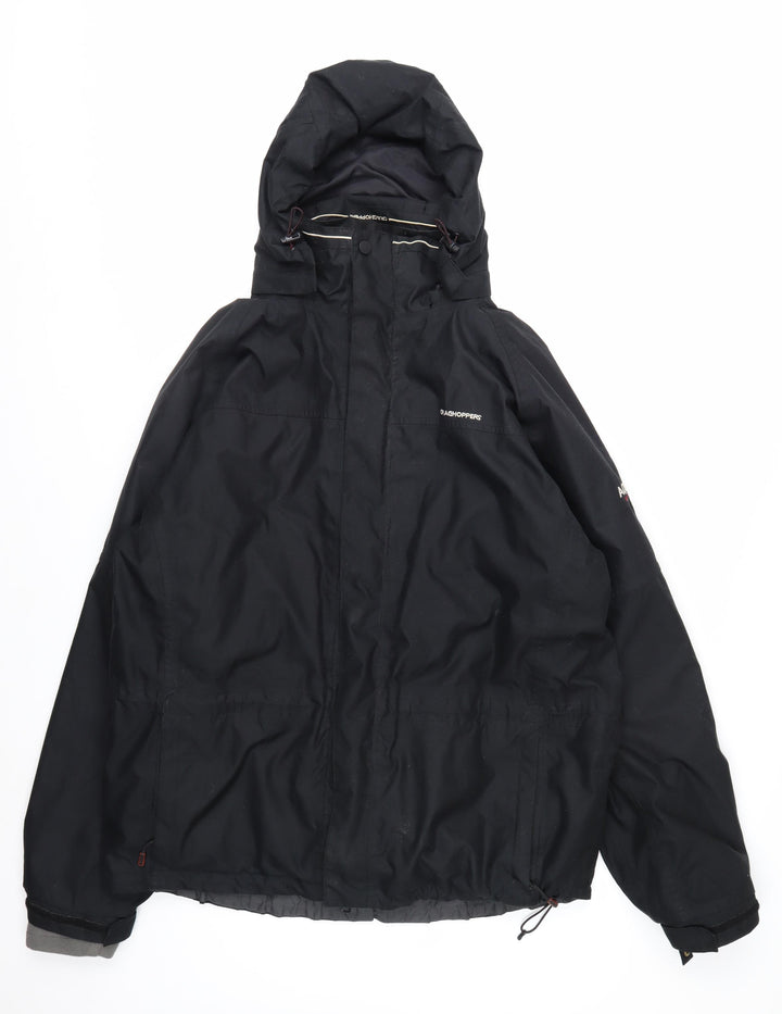 Craghoppers Men's Black Waterproof Hooded Rain Jacket L