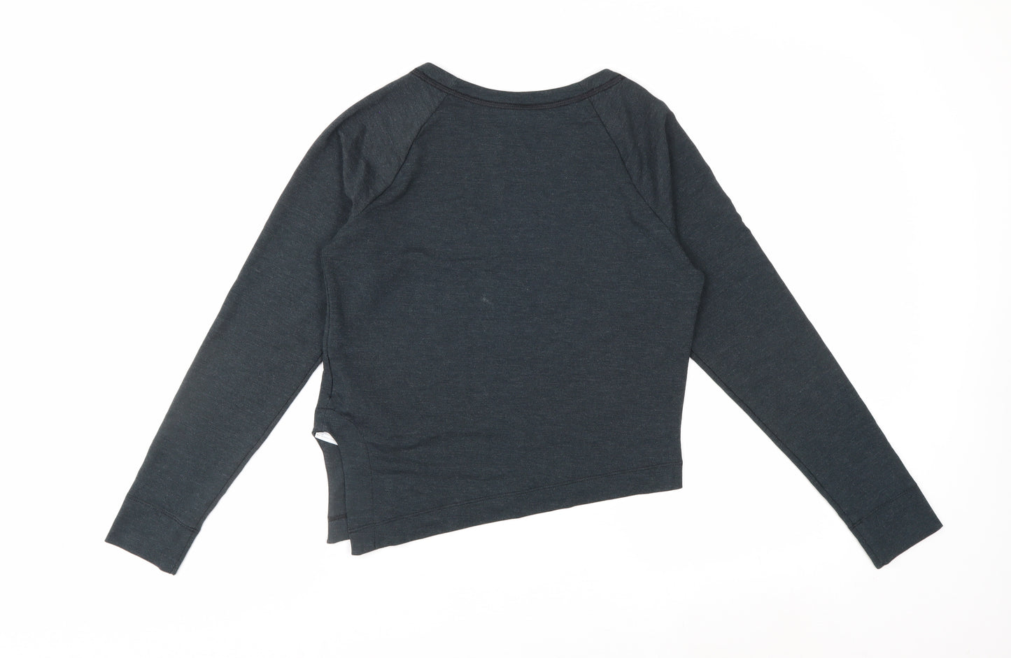 Nike Womens Black XS Dri-Fit Cropped Long Sleeve Sports Top