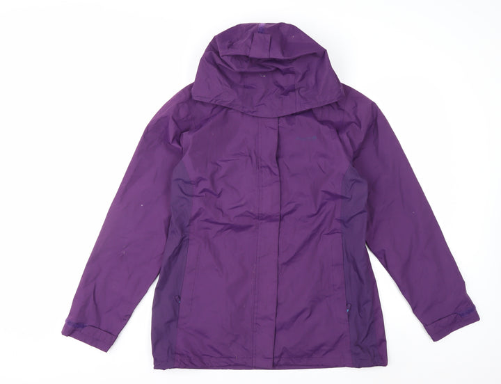 Regatta Women's Purple Waterproof Hooded Rain Jacket Size 14