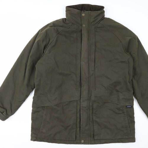 Marks and Spencer Men's Green XL Parka Jacket Water Resistant