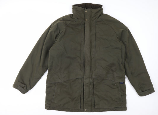 Marks and Spencer Men's Green XL Parka Jacket Water Resistant