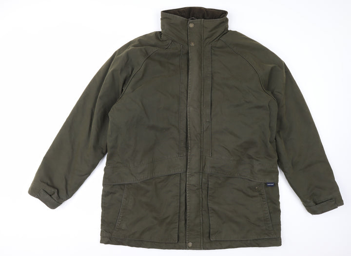 Marks and Spencer Men's Green XL Parka Jacket Water Resistant