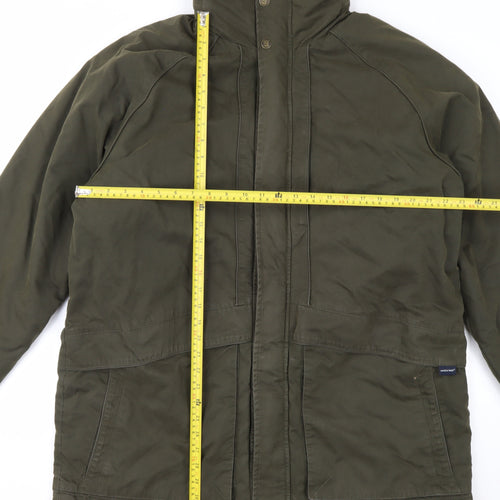 Marks and Spencer Men's Green XL Parka Jacket Water Resistant