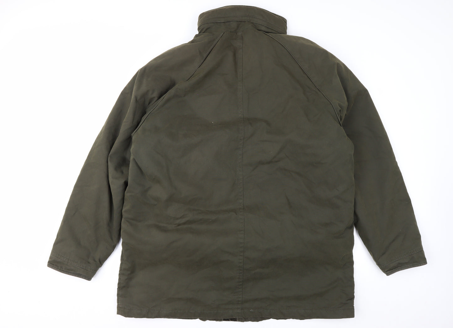 Marks and Spencer Men's Green XL Parka Jacket Water Resistant