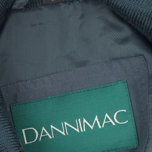 Dannimac Men’s Blue Cotton Nylon Bomber Jacket Lined Size L