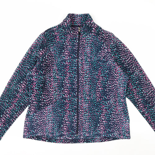 Marks and Spencer Women’s Multicoloured Fleece Zip Jacket Size 18