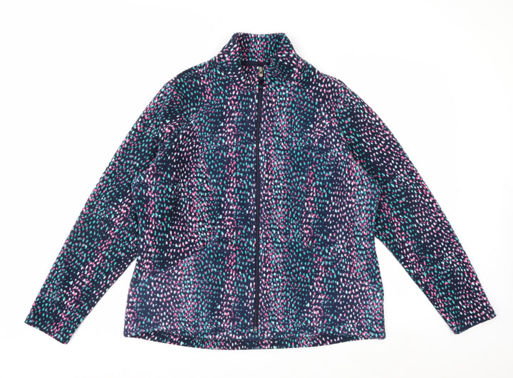 Marks and Spencer Women’s Multicoloured Fleece Zip Jacket Size 18