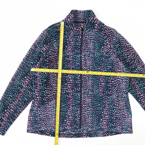 Marks and Spencer Women’s Multicoloured Fleece Zip Jacket Size 18