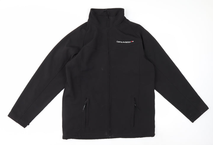 Regatta Men’s Black Softshell Jacket L Water Resistant Outdoor Coat