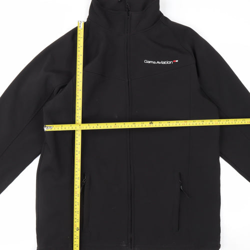 Regatta Men’s Black Softshell Jacket L Water Resistant Outdoor Coat
